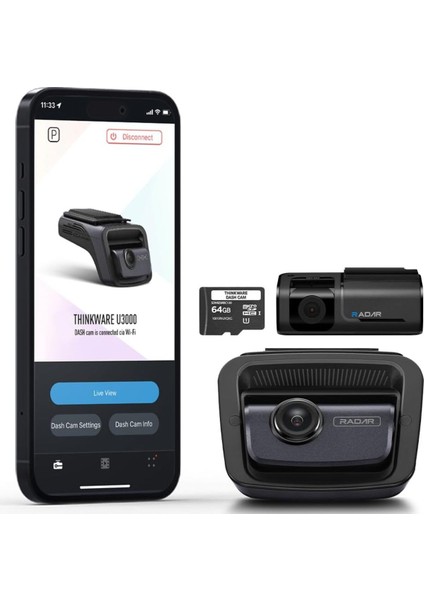 4K Ön + 2k Arka Kamera, Starvıs 2 Gece Görüşü, 5ghz Wi-Fi, Gps, Radar Park Modu