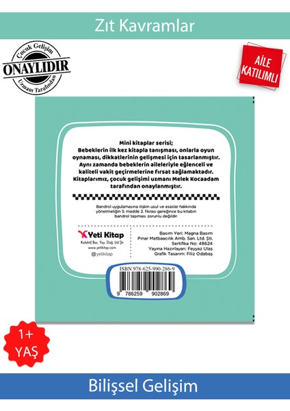 Mini Kitaplar Serisi Zıt Kavramlar