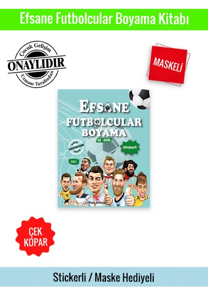 Efsane Futbolcular Boyama Kitabı