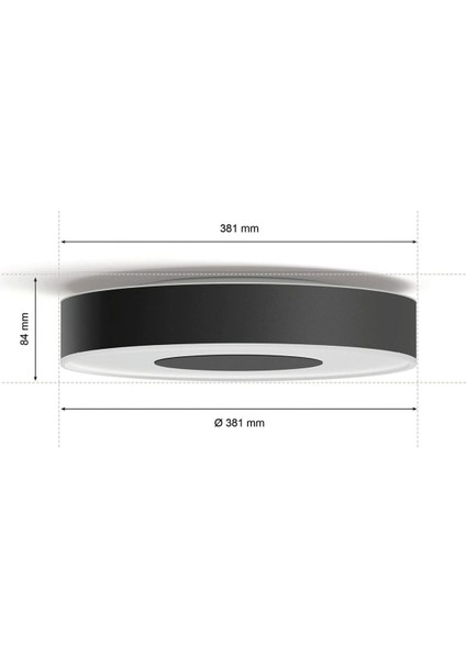 Hue White & Colour Ambiance Xamento Tavan Işığı, Siyah, 16 Milyon Renk, Dimmable, Alexa Uyumluluğu fırsatları