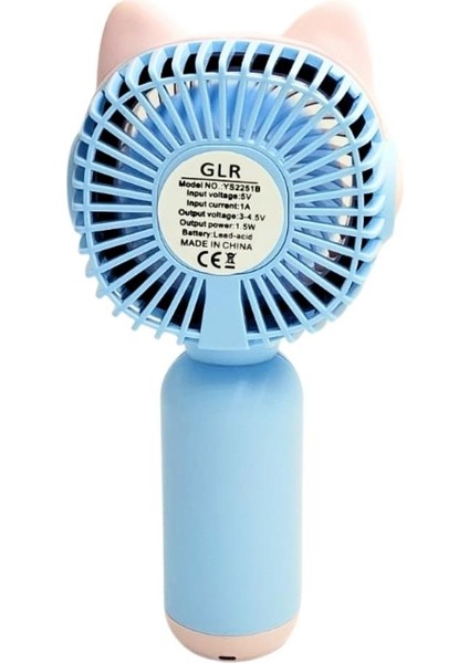 Mini El Fanı Taşınabilir Serinletici Şarjlı Vantilatör Tek Kademeli HIZ AYARI YS2251B