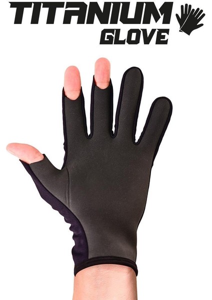 Pro Angler S24 Titanium Gloves - BLACK GOLD - M/L
