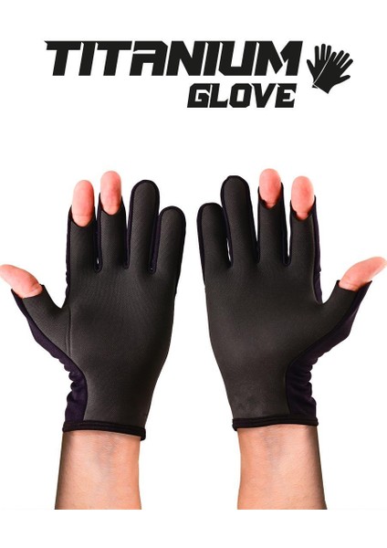 Pro Angler S24 Titanium Gloves - BLACK GOLD - M/L modelleri