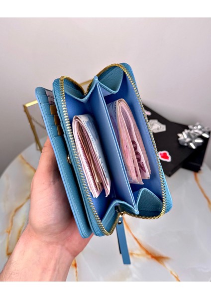Hakiki Deri Çok Bölmeli Fermuarlı Lüks Elit Kadın Cüzdan 2091 indirimleri