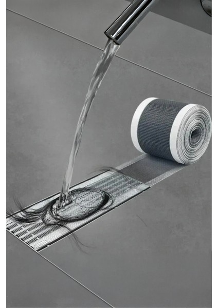Yeni Nesil Kendinden Yapışkanlı Banyo - Mutfak Gider Filtresi (1 Adet-5 Metre)