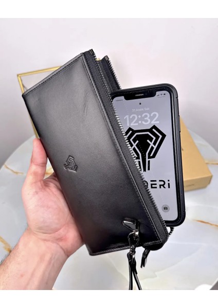 Elit Telefon Bölmeli Kartlık Bölmeli El Çantası Siyah Renk 2089 fırsatları