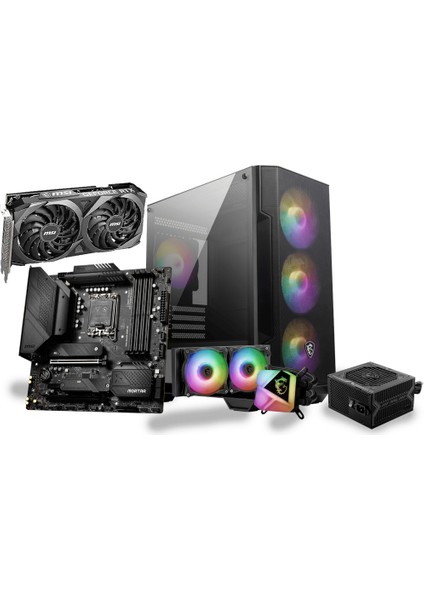 Intel Core I5-12400F 16GB 2 Tb SSD + 4tb HDD RTX4060 8g Windows 11 Home Powered By Msı Ym-92