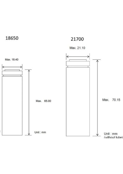 21700 4000 Mah 10C 40A Li-Ion Pil 1 Adet