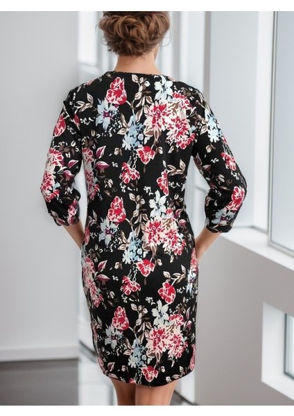 Üçaymoda Kadın Uzun Kollu Bisiklet Yaka Dalgıç Mini Boy Elbise indirimleri