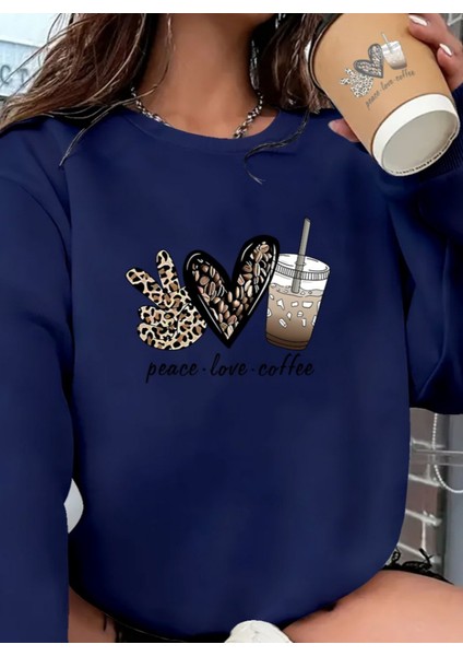 Üçaymoda Kadın Uzun Kollu Bisiklet Yaka Kalp Desenli Viskon Iki Iplik Bluz fiyatları