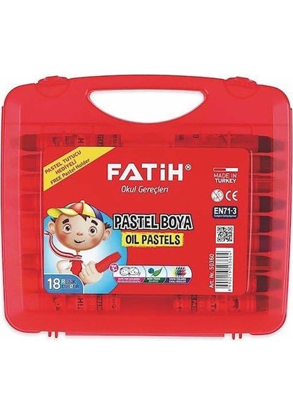 Çantalı Pastel Boya 18 Renk King Size