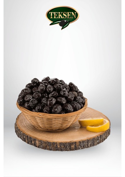 TEKSEN Yağlı Sele Siyah Zeytin Cam Kavanoz-400G