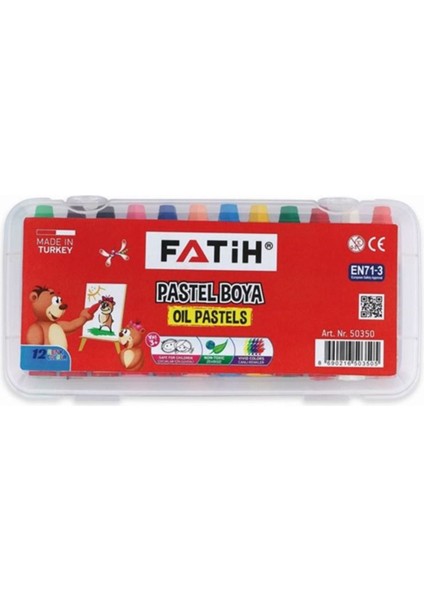 Çantalı Pastel Boya 12 Renk King Size