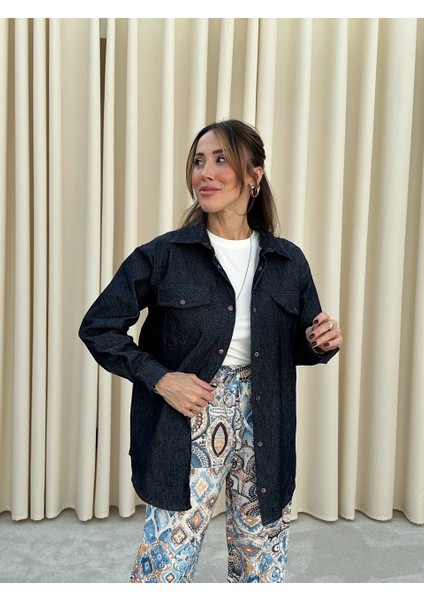 Bebe Plus Beli Lastikli Desenli Bol Pantolon