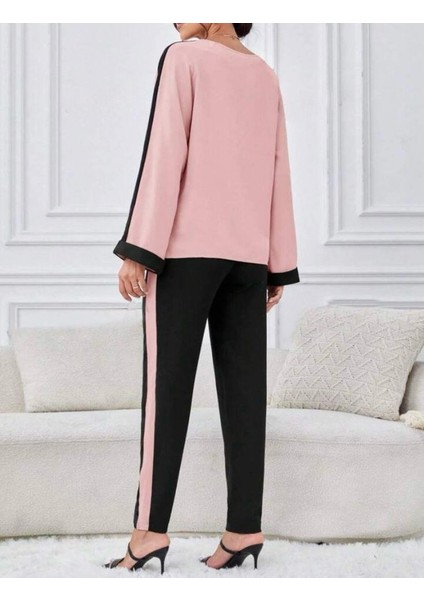 Üçaymoda Kadın Iki Iplik Şerit Detaylı Ikili Takım modelleri