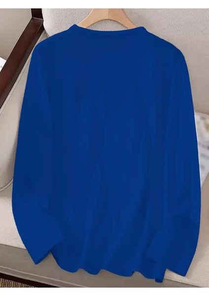 Üçaymoda Kadın Uzun Kollu Bisiklet Yaka Çiçek Desenli Viskon Bluz modelleri