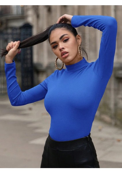 Üçaymoda Kadın Uzun Kollu Balıkçı Yaka Viskon Bluz fiyatları