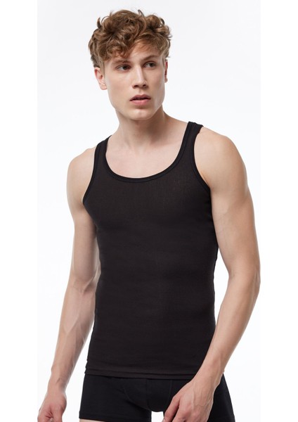 Erkek 3 Lü Siyah Beyaz %100 Pamuk Yazlık Fileli Atlet 3M081 fiyatları