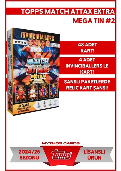 Topps Match Attax Extra 24/25 - Mega Tin 2 - The Invinciballers
