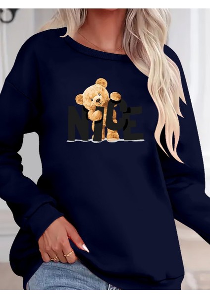 Üçaymoda Kadın Uzun Kollu Bisiklet Yaka Viskon Iki Iplik Bluz fiyatları