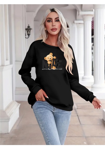 Üçaymoda Kadın Uzun Kollu Bisiklet Yaka Viskon Iki Iplik Bluz modelleri