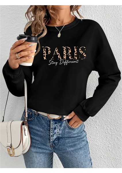 Üçaymoda Kadın Uzun Kollu Bisiklet Yaka Desenli Viskon Iki Iplik Bluz modelleri