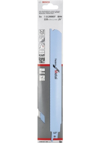 Heavy Serisi Metal Için Panter Testere Bıçağı S 1126 Bef - 5'li