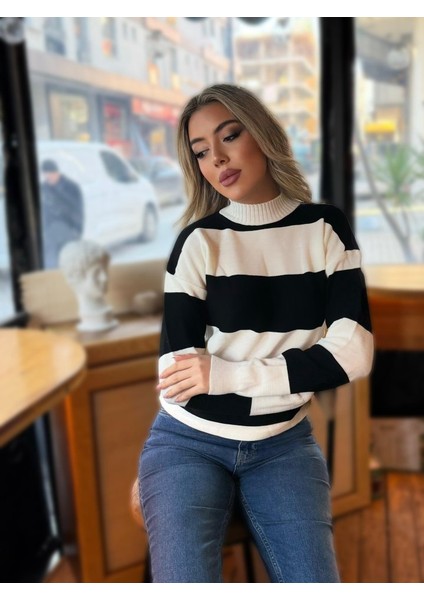 Üçaymoda Kadın Uzun Kollu Balıkçı Yaka Triko Bluz modelleri