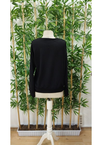 Üçaymoda Kadın Uzun Kollu Bisiklet Yaka Viskon Iki Iplik Bluz indirimleri