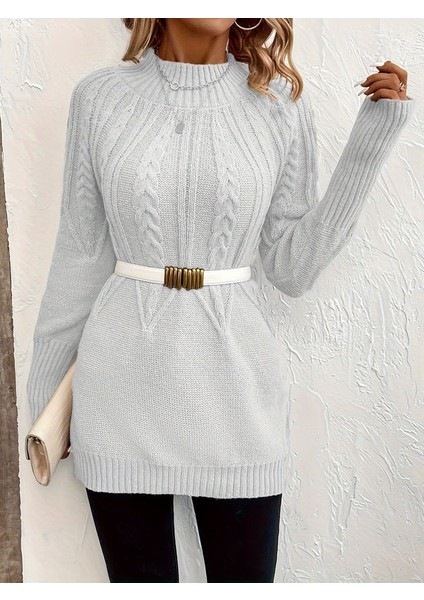 Üçaymoda Kadın Uzun Kollu Yarı Balıkçı Yaka Triko Bluz modelleri