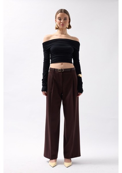 Üçaymoda Omuz Dekolte Straplez Bluz fiyatları