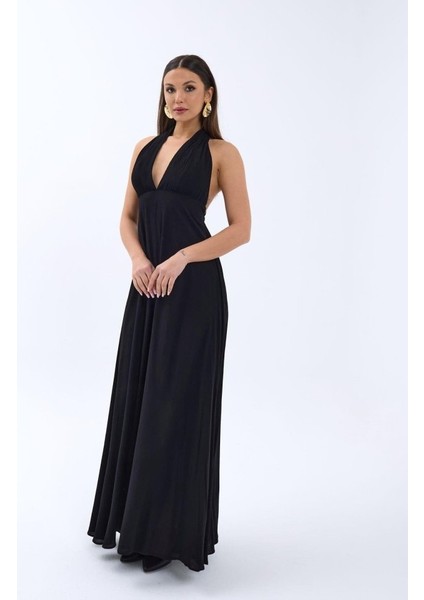 Üçaymoda 6996 Elbise-Siyah