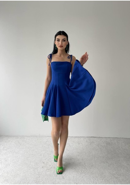 Üçaymoda Clara Askılı Mini Elbise