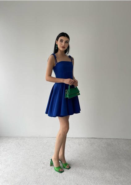 Üçaymoda Clara Askılı Mini Elbise
