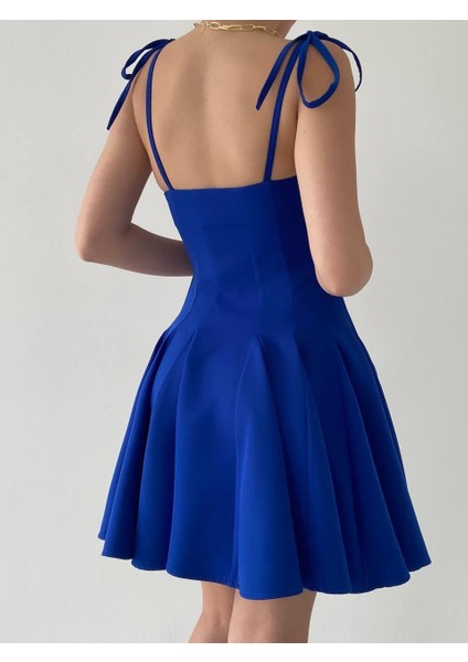 Üçaymoda Clara Askılı Mini Elbise