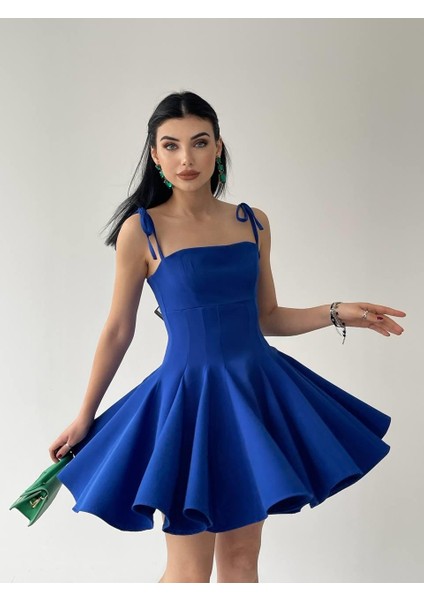 Üçaymoda Clara Askılı Mini Elbise