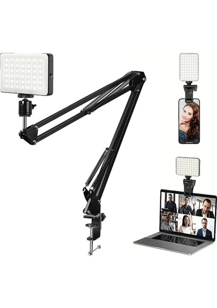 Masaya Monte Ayarlanabilir Rgb Soft Box Işıklı Ürün Çekim Standı - AL5167