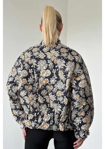 Üçaymoda Desenli Papatya Desen Mont modelleri