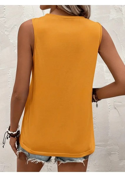 Üçaymoda Kadın Kolsuz Bisiklet Yaka Önden Şerit Detaylı Viskon Bluz fiyatları