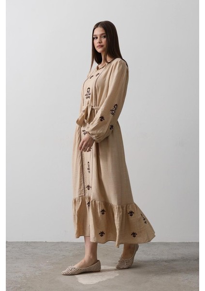 Üçaymoda Elbise - Taş