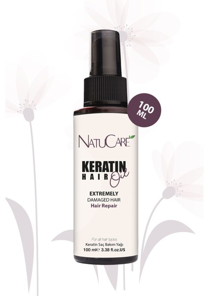 Natucare Aşırı Yıpranmış Saçlar İçin Keratin Bakım Yağı 100 ml