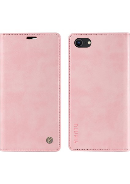 iPhone 7/8 Için Litchi Dokulu Deri Telefon Kılıfı-Pembe (Yurt Dışından)