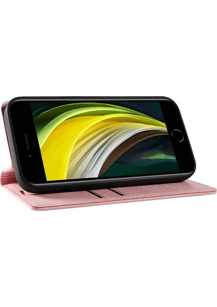 iPhone 7/8 Için Litchi Dokulu Deri Telefon Kılıfı-Pembe (Yurt Dışından) modelleri