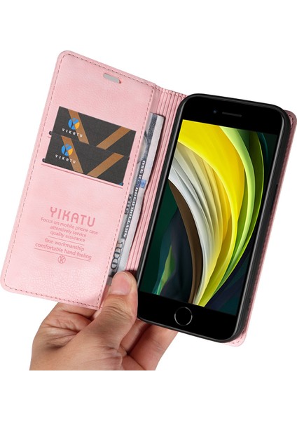 iPhone 7/8 Için Litchi Dokulu Deri Telefon Kılıfı-Pembe (Yurt Dışından) indirimleri
