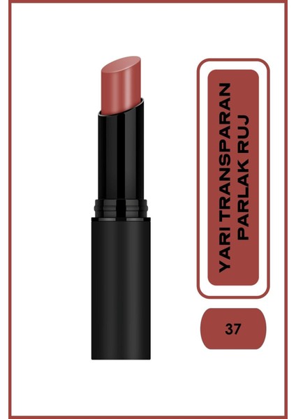 Sheer Shine Stylo Lipstick - 37 - Yarı Transparan Parlak Ruj