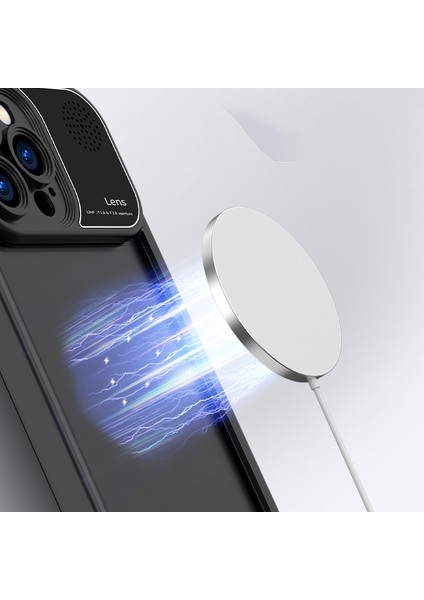 iPhone 13 Pro Için Aromaterapi Tabletli, Çizilmez Silikon Telefon Kabuğu-Mavi (Yurt Dışından)