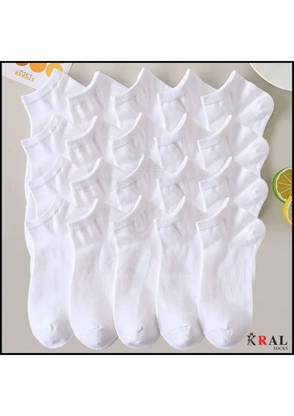 Kadın - Erkek (20 Çift ) Düz Desen Ekonomik Bilek Boy Patik Çorap fiyatları