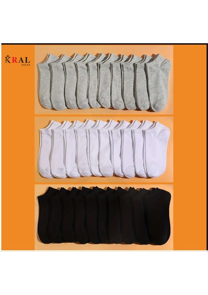 Kadın - Erkek (20 Çift ) Düz Desen Ekonomik Bilek Boy Patik Çorap fiyatları