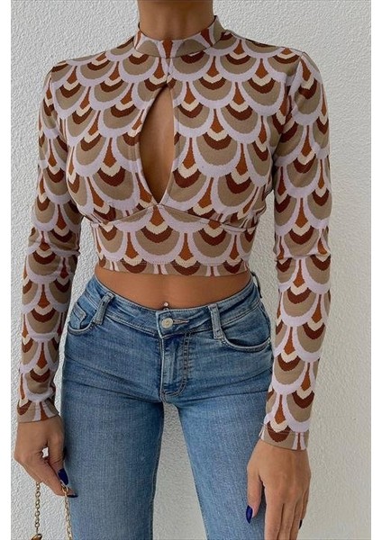 Üçaymoda Autumn Cut Out Bluz 3018-08 fırsatları