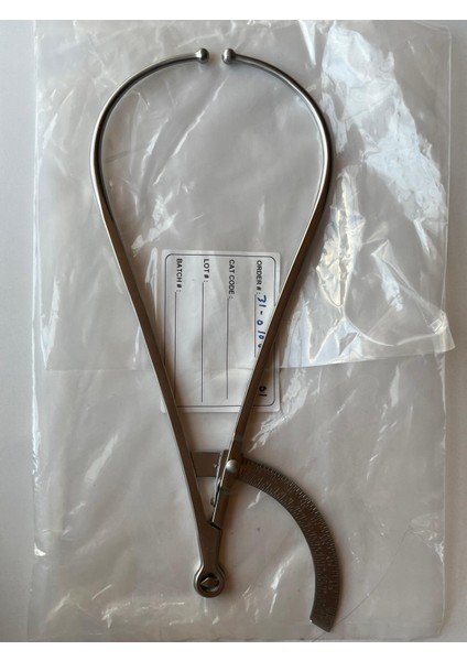 Çelik Pelvimetre Martin 20 cm Düz 31-0100